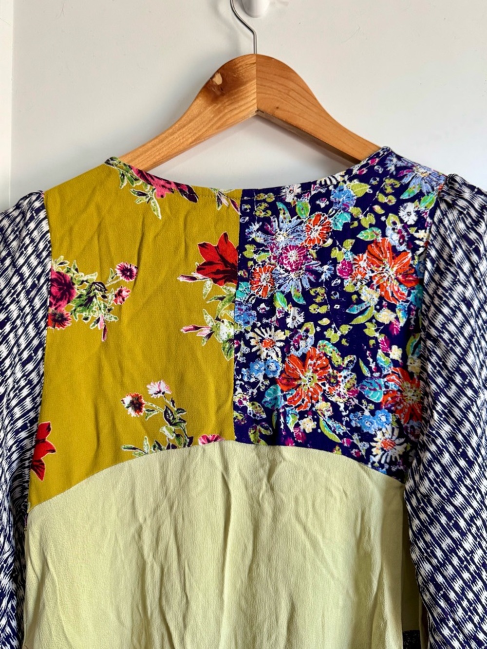 Free People River Market Mixed Print Dress S - Picture 6 of 12